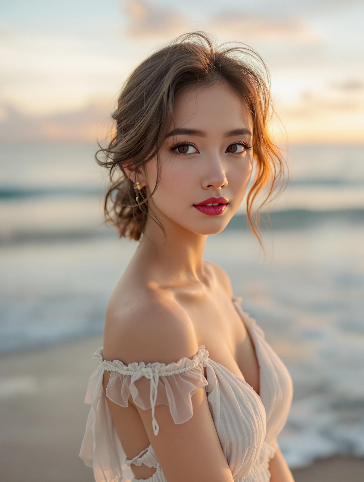 福利cos | 日系清新海边写真